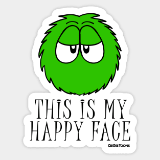 Happy Face - Fluffball Friends Sticker